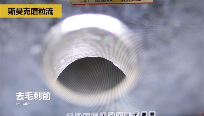 鋁合金<a href='http://www.zulin999.com' target='_blank'><u>交叉孔去毛刺</u></a>，<a href='http://www.zulin999.com' target='_blank'><u>流體拋光機(jī)</u></a>約20秒一個(gè)